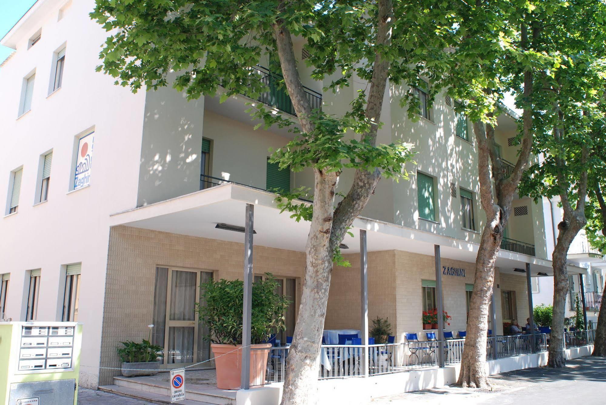 Hotel Zaghini Rimini Bagian luar foto